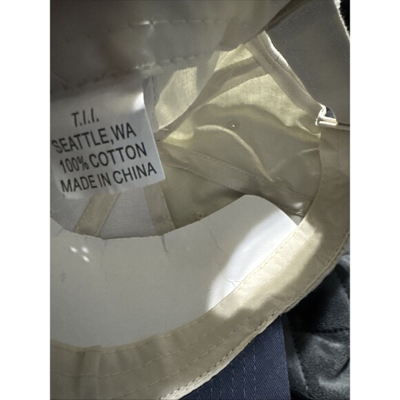 Alaska Men The Last Frontier Embroidered Cap/Hat 100% Cotton Size Large Tan/Blue - Picture 4 of 6